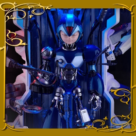 Premium Collectible trae una figura que nos permite ver a Mega Man y su exoesqueleto