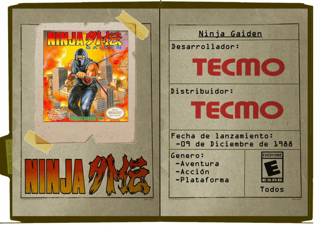 Ninja gaiden datos 1024x722