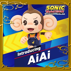 AiAi de Super Monkey Ball llega a formar parte del mundo de Sonic Racing: Crossworlds